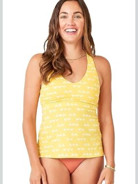 Carve Designs - Cascade Print - Ladder-Strap La Jolla Tankini Top - Size Small